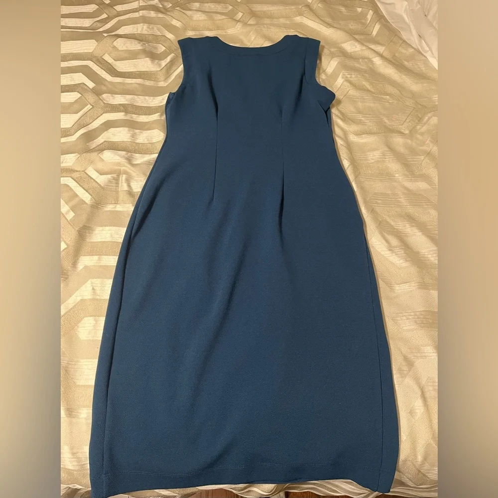 BEAUTIFUL STORK & BABE Teal Blue MATERNITY DRESS - Small - Picture 2 of 5